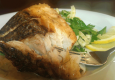 Crispy Striped Bass with Citrus Glaze & Fennel Parsley Salad