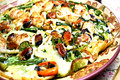 Korean Food: Seafood and Green onion Pancake (해물 파전)