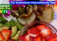 Italian Seasoned Potato Veggie Casserole with Avocado Summer Strawberry Salad