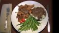 Seitan with Mushroom Gravy and Beans