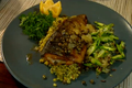 Basil Shrimp and Brook Trout