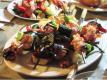 Shrimp, Chicken, Veggie & Bacon Kabobs
