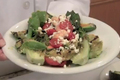 Healthy Shrimp Salad with Grilled Lettuce