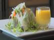 Shrimp Spring Rolls with Mango Basil Dipping Sauce