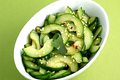 Sliced Cucumbers With Sesame Rice Vinaigrette