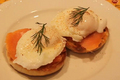 Hollandaise-Less Smoked Salmon And Dill Eggs Benedict