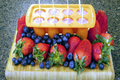 Strawberry and Blueberry breakfast Berry Smoothie & Popsicles 
