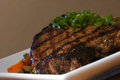 Southwestern Rubbed T-Bone with Fire Roasted Sweet Potato and Corn Hash