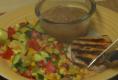 Grilled Southwestern Pork Chops with Vegetables
