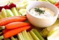 Southwestern Shrimp Dip In Lettuce Bowl With Crudites