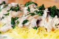 Spaghetti Squash with Cheesy Beef