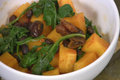 Spiced Butternut Squash with Black Beans Apricots and Olives