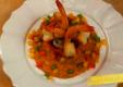 Spicy Shrimp with Sweet Potato Mash and Roasted Peppers