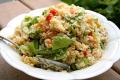 Spinach, Rice and Bell Pepper Salad