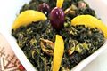 Moroccan Spinach Salad (Bakkoula style)