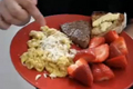 How To Make Seared Steak And Scrambled Eggs Breakfast