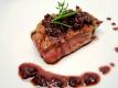 Steak with Rosemary-Thyme Cabernet Peppercorn Sauce