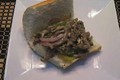 Stir-fried Steak Mushroom And Cheese Sandwich