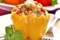 Quick and Easy Quinoa Stuffed Bell Pepper