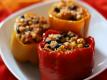 How To Make Veggie Burger Stuffed Bell Peppers
