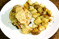Baked Rice and Nuts Stuffed Chicken Breast