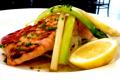 How To Make Stuffed Salmon With Garlic Tomato Confit And Asparagus Tips