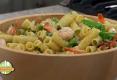 Rigatoni Pasta Salad with Shrimp and Bacon