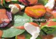 Spinach Summer Salad with Strawberry Dressing