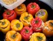 How To Make Bell Peppers Stuffed With Sticky Rice And Sweet Sausage