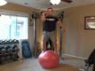 Swiss Ball Squat Balance Training