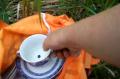Fixing Tea Cup and Saucer on Bird Houses