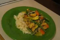 Thai Stir Fried Peanut Chicken and Tofu