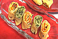 Khandvi - Tri-color Stuffed Khandvi
