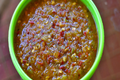 Tomatillo Salsa with Chile de Arbol 
