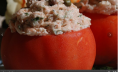 Salmon Mousse Stuffed Tomato