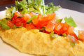How To Make Tomato And Basil Omelette