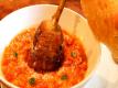 Tomato and Basil Risotto with Roast Chicken