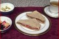 Tomato and Cucumber Sandwich with Spicy Mint Spread