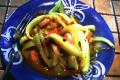 How To Make Zucchini Noodles With Tomato And Shrimp Sauce