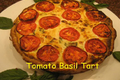 Italian Tomato Ricotta and Basil Tart