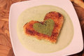 Valentines Day Green Tea Dessert - Matcha Toast