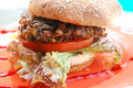 Vegan Mushroom And Black Eye Pea Burger