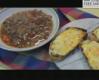 Beef And Barley Soup With Toasted Cheese Sandwiches