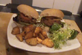 Vegetarian Bean Burgers With Sweet Potato Fries