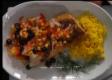 Seared Rockfish with Blueberry Salsa