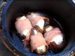 Warm Dates with Softened Blue Cheese and Prosciutto
