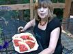 How To Make Grilled Watermelon With Chocolate Seeds