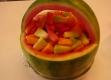 Summer Fresh Watermelon Basket Loaded with Melon Salad