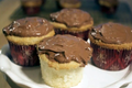 White Cupcakes with Whipped Chocolate Ganache: Cupcake Show #18