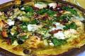 White Pizza with Garlic Chicken Spinach & Sun-Dried Tomatoes  